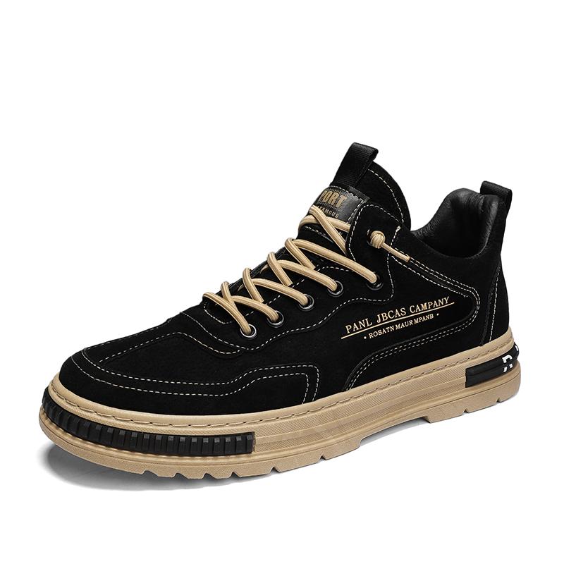 2026 New Men Shoes Trend Men Sneakers Suede Leather Slip on Men Loafers Comfortable Platform Working Shoes Zapatillas Informales