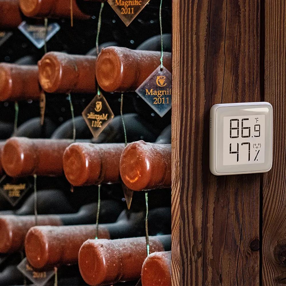 Digital Temperature Humidity Meter with Lcd Screen Small-scale Digital Moisture Meter Wireless Smart Temperature for Smart Home
