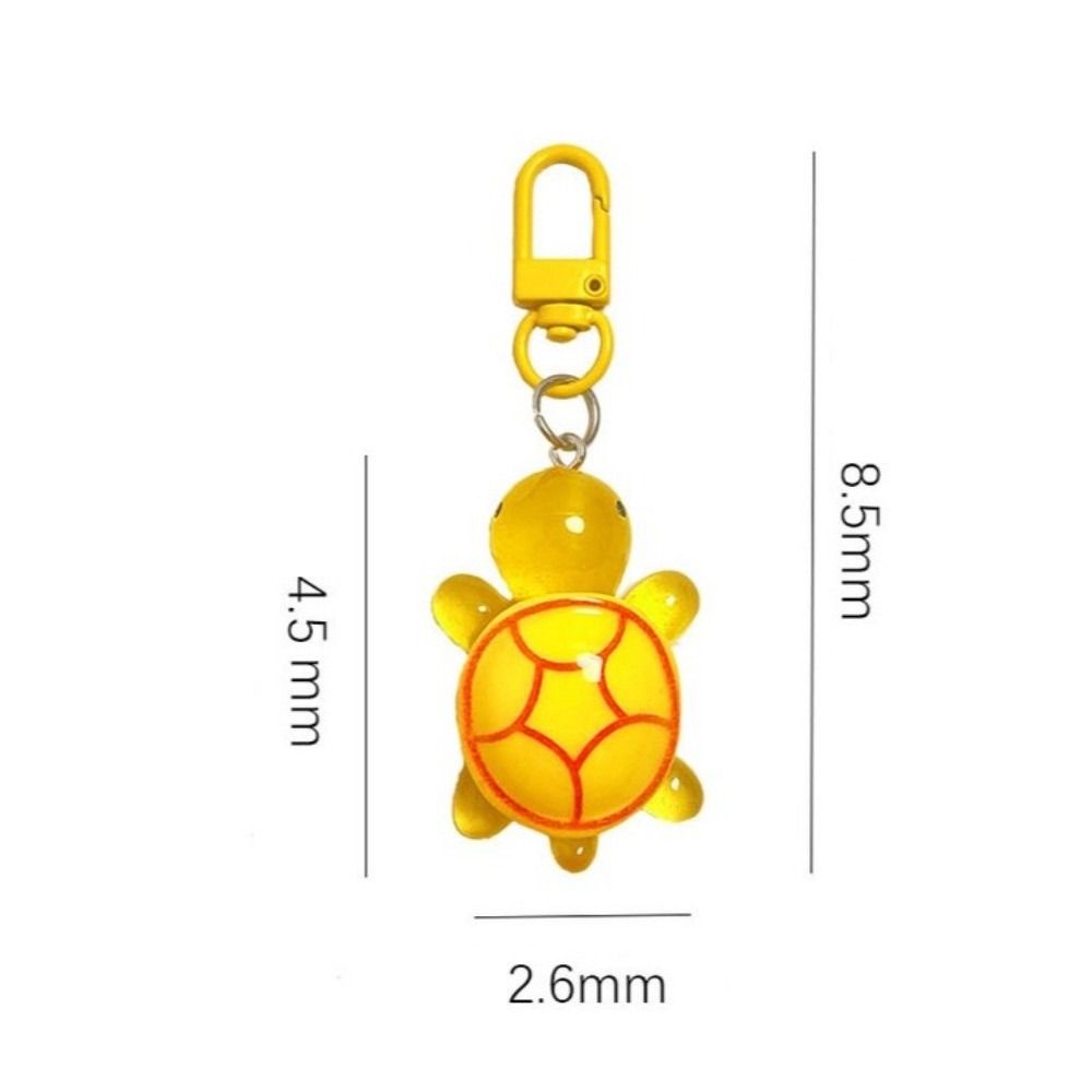 Glow In The Dark Tortoise Key Chain Resin Bag Pendant Cute Turtle Keychain  Women Bag Decor