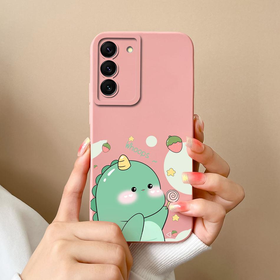 Candy Cases For Samsung S22 Ultra Plus Cute Liquid Silicone Full Coverage Anti Choc Bumper For Galaxy S 22 S22Ultra S22+ Coque