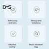 Folding Umbrella with Fan USB Rechargeable UV Sun Protection Tri-fold Umbrella Portable Waterproof Windproof Summer Outdoor Sun Rain Umbrella