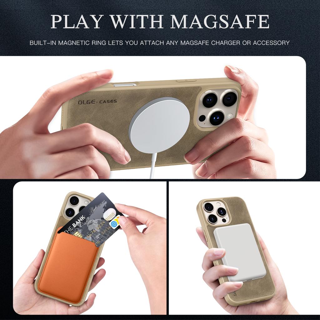 Suede Leather For Magsafe Magnetic Case For iPhone 17 Air 16 15 14 13 12 11 Pro Max Wireless Charge Matte Skin Protective Cover
