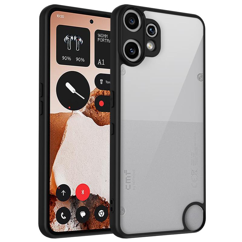 Nothing CMF Phone 2 Pro A001 Case Plating Silicone Bumper Shockproof Clear Back Cover Hard Phone Case for Nothing CMF Phone2 Pro