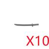 MOC Building Blocks Weapon Toy Accessories Medieval Soldier Knight Figure Ten Spear Crossbow Axe Sword Mini Brick Gift S001 DIY
