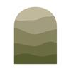 Wall Decal Boho Style Gradient Color Block Arch Removable Adhesive DIY PVC Home Indoor Wall Paper Sticker Household Supplies