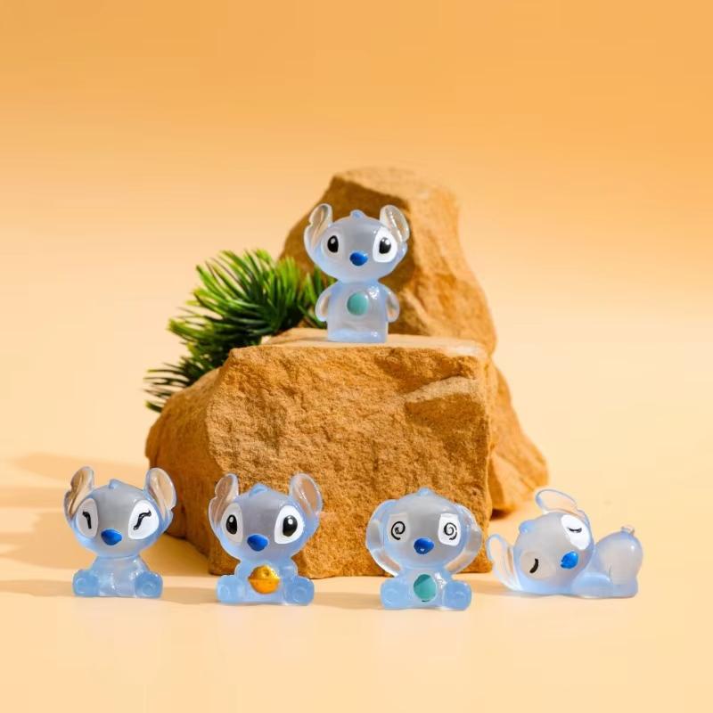10 קישוטי אספנות חמודים של דיסני סטיץ זוהרים בחושך, מושלמים לקישוט הבית, הגינה והמסיבה