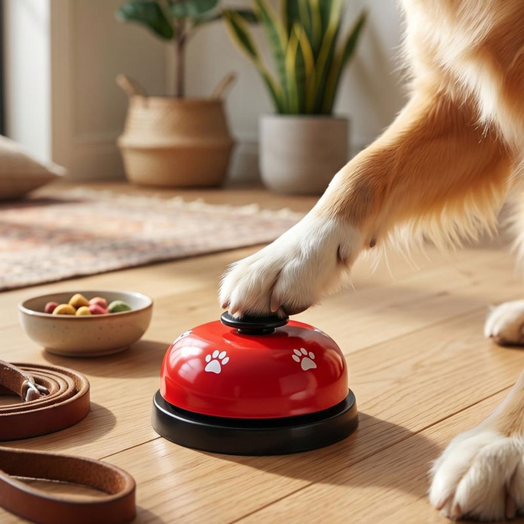 2pcs Dog Training Bell With Anti Slip Base for Pet Exercise Toilet Training Bell Ring to Go Outside Communication Red
