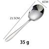 Big Head Stainless Steel Round Spoon Large Size Dining Spoon Stirring Dessert Spoons for Kitchen Tool Dishwasher Washable Tools