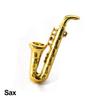 1/12 Scale Dollhouse Musical Instrument Trumpet Saxophone Instrument Model  Birthday Gift