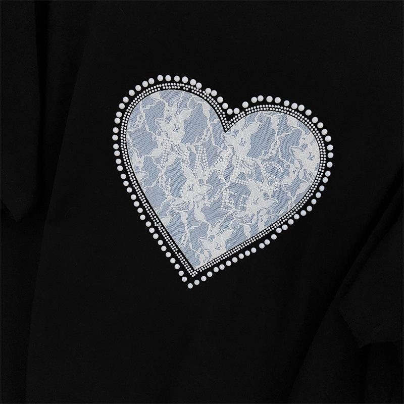 Plus Size Mid-Length Loose Short-Sleeve Round Neck T-Shirt for Women (200/300/350 Jin)