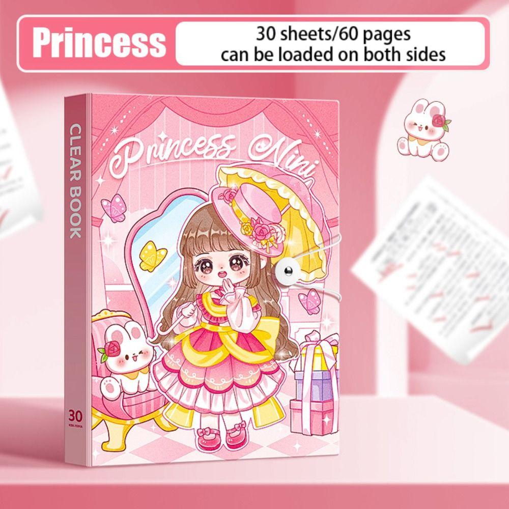 

Capibara File Folder Organ Bag File Classification Holder for Students and Office Workers Princess-30 Pages