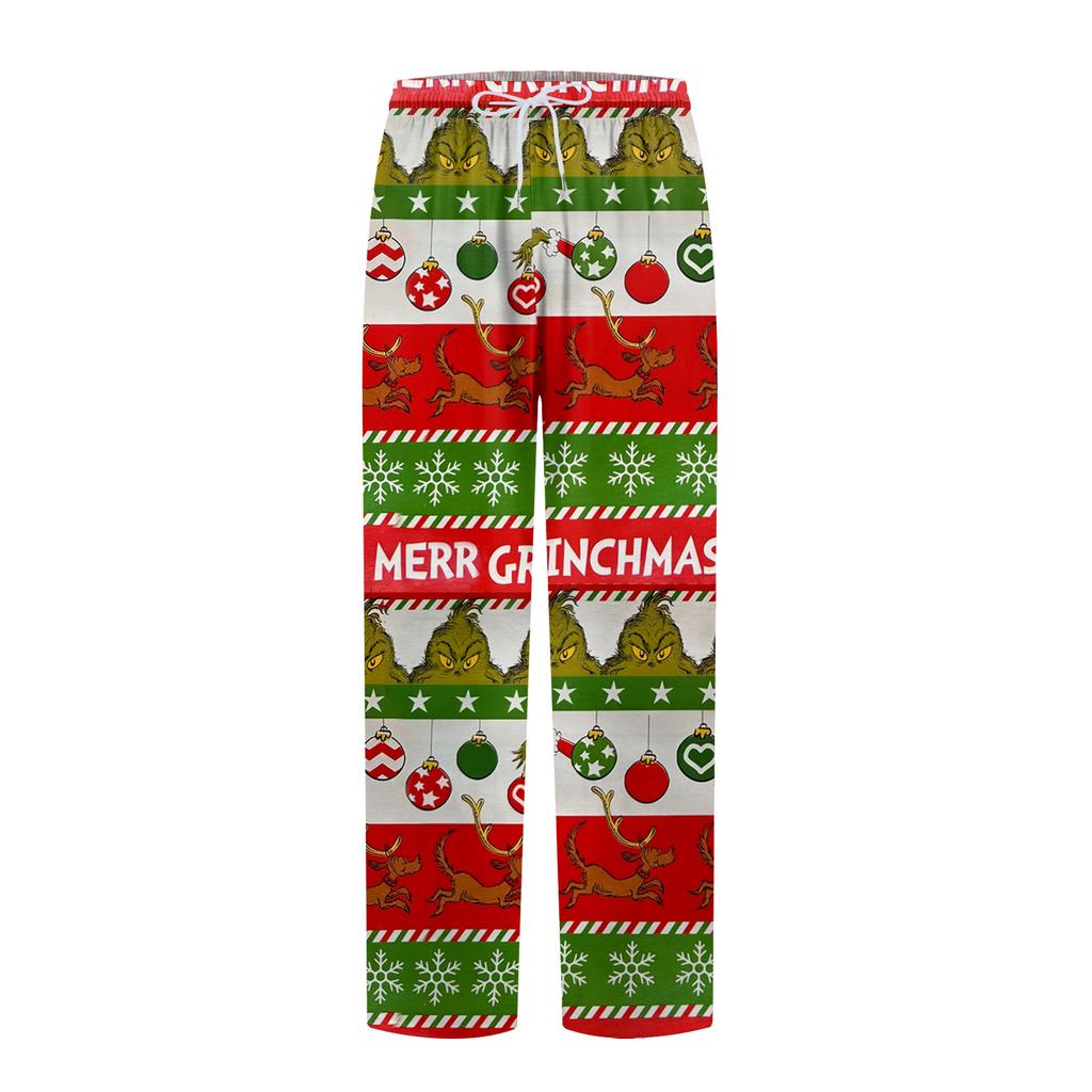 Pánské domácí měkké pyžamové kalhoty se stahovací šňůrkou s kapsami Sportovní kalhoty pro volný čas