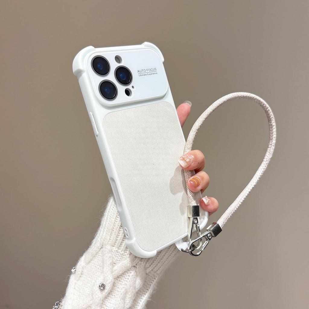 Anti-Drop Denim Phone Case with Lanyard for iPhone 14/15/16 Pro Max/17