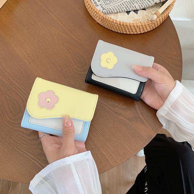 New Small Wallet Female Student Printed Small Fresh Change Bag Fashionable Women's Bag Multi-function Card Bag Female