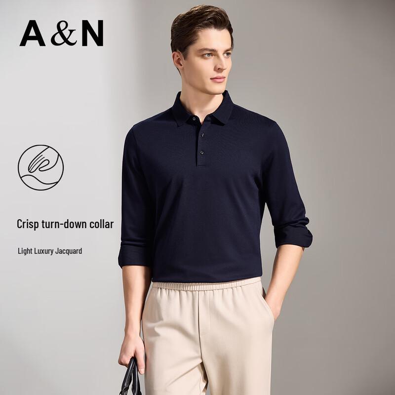 Antonio Men's Silk & Cashmere Long-Sleeve Polo Shirt