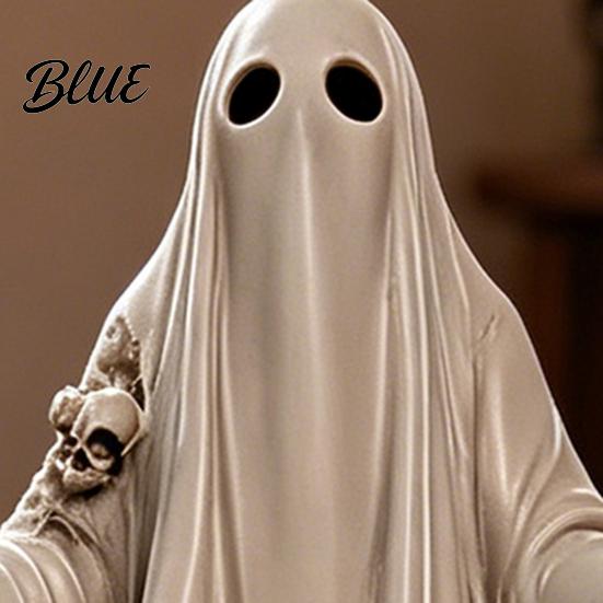 Colorful Ghost Decoration Halloween Figurine Spooky Resin Skulls Statue for Hand-painted Figurine Tiered Tray Home Table Centerpiece Party Supplies