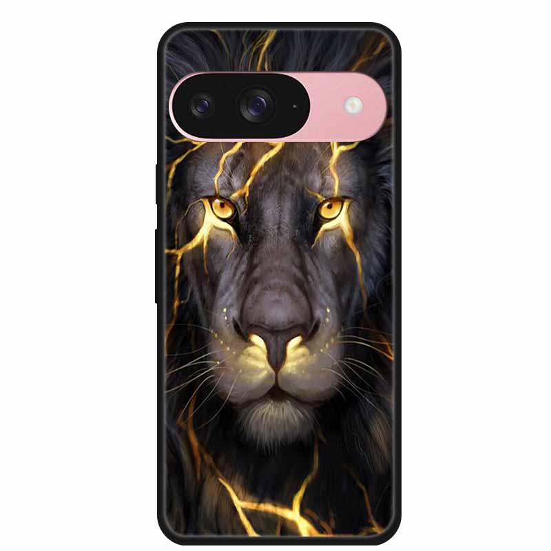 For Google Pixel 9 5G Cases Pixel9Pro XL Cartoon Soft TPU Silicone Lion Back Covers for Google Pixel 9 Pro Case Pixel9 Pro XL