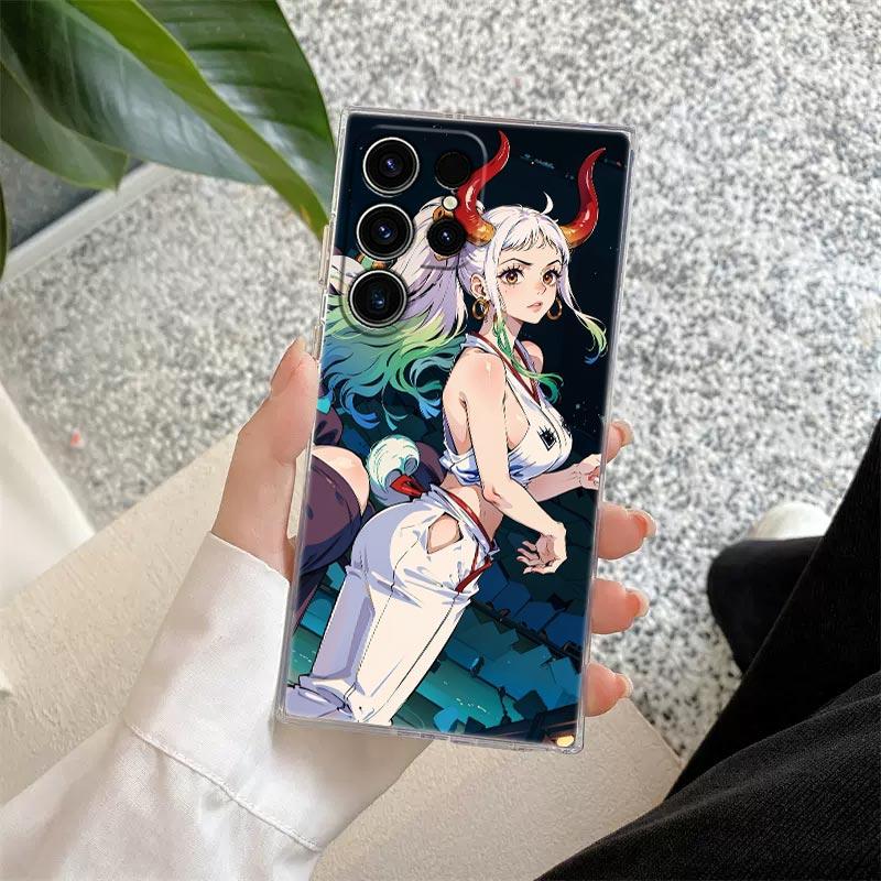 LUFFY GEAR 5 O-One Anime Piece S26 Ultra Case For Samsung Galaxy S25 S26 S24 S23 Ultra S22 S20 Plus S21 FE A57 Clear Phone Cover