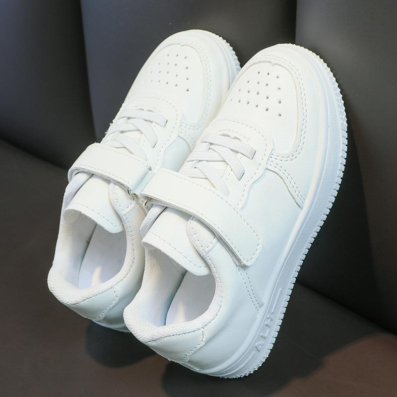 

2025 весна и осень новая детская маленькая белая обувь девочки кеды мальчики белая обувь спортивная обувь повседневная студенческая обувь 38 (inner length 22.5CM)