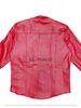 Camicia da uomo elegante e formale in vera pelle di agnello, fatta a mano, casual, classica