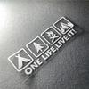 Camping Outdoor Enthusiast Car Sticker Wild Survival Quadruple Decal for Vehicle Auto Window Tail Body