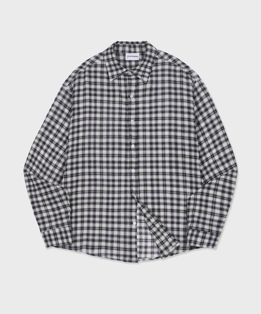 GLW Easy Overfit Check Shirt Black