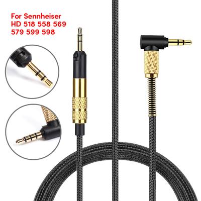 Wysokiej jakości zamienny kabel 2,5 mm do 3,5 mm do zestawów słuchawkowych HD598/599/HD558/HD518 Przewód o ulepszonej jakości transmisji dźwięku