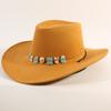 Beliebter europäischer und amerikanischer klassischer Western-Cowboyhut mit breiter Krempe für Herren und Damen, Outdoor-Mode, Sonnenschutz-Cowboyhut, Jazzhut