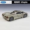 Welly 1:24 Pagani Utopia Alloy Sports Car Model Diecast Metal Track Racing Vehicle Car Model Simulation Collection Kids Toy Gift