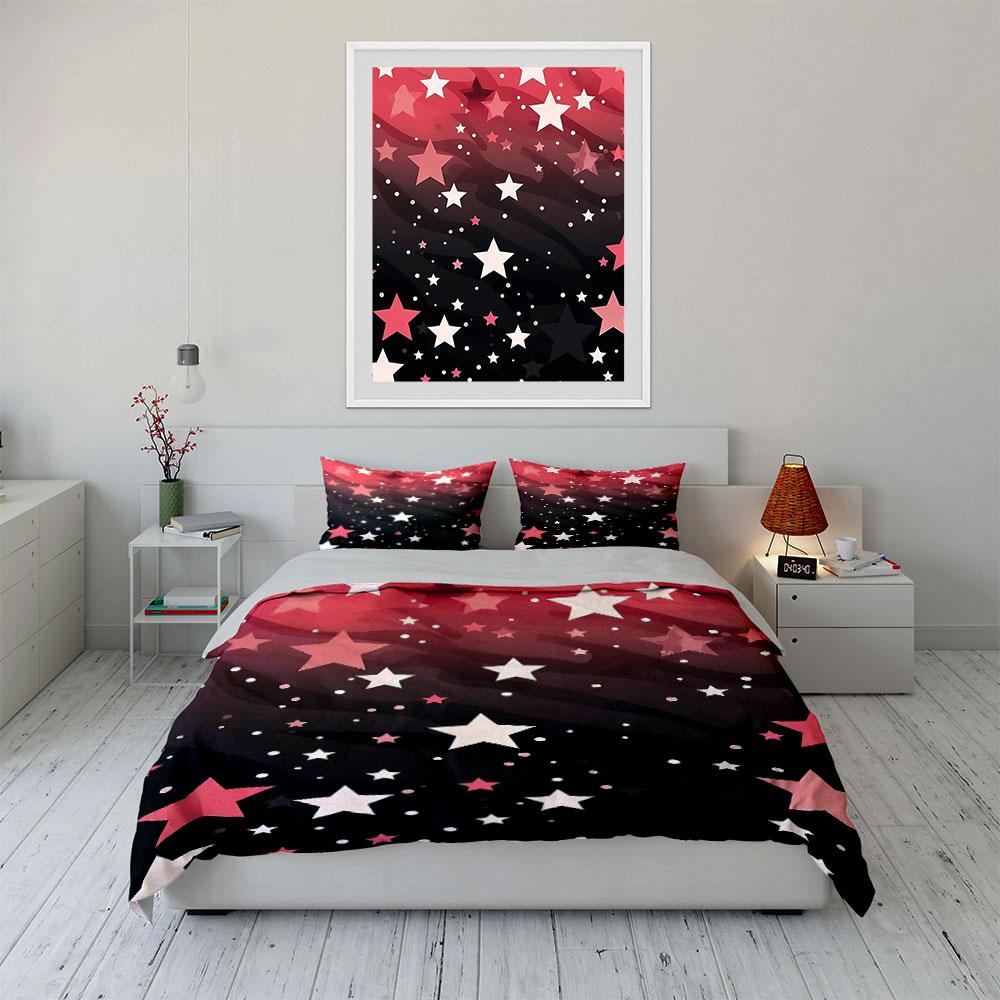 Starry Night Gradient Bedding Bedding Duvet Cover Set Duvet Cover Pillowcases (1 * Duvet Cover 2 * Pillowcases, Without Duvet Insert)