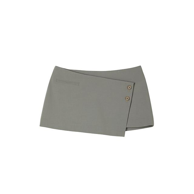LAP Wrap Skirt Layered Belted Pants Aq3Wp866