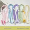 Adjustable Braided Mobile Phone Lanyard with Detachable Crossbody Strap and Shoulder Chain