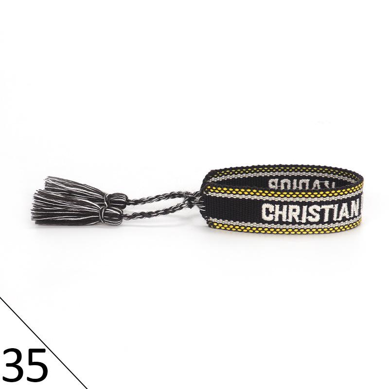 Handmade Embroidered Friendship Bracelet with Tassels for Women