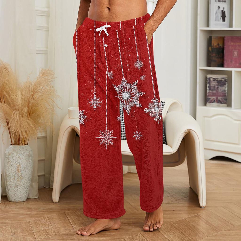 Pantalones de Navidad para Hombre, Pantalones Casuales para Dormir