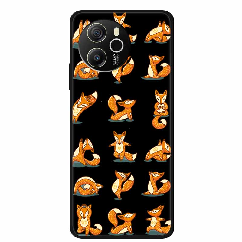 Coque For Blackview Shark 8 Case Cute Cartoon Black Silicone Soft Phone Cases For Blackview Shark 8 Back Cover Case Shark8 Funda