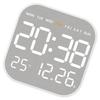 Metal LED Digital Alarm Clock Featuring 12/24 Hour Format and DST Function Powered By Type C or Battery