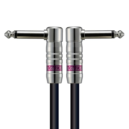 Providence LE501 Patch Cables, 15cm, L/L Plug (L-Shaped/L-Shaped), Black, Set of 4