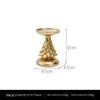 Gold Christmas Tree Candlestick Holder - Festive Home Decoration Ornament