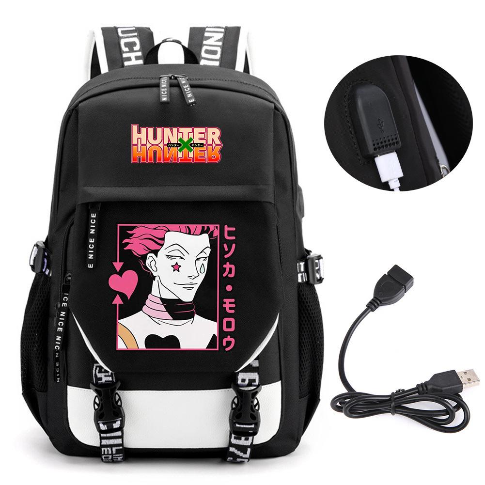 Animation Full-Time Hunter Peripheral Large-Capacity Backpack Backpack, Primary And Secondary School Student Schoolbag, Male And Female Computer Bag