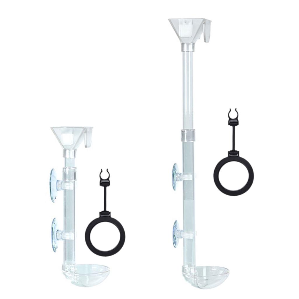 Extendable Feeding Stick Suit Fish Tank Feeding Tool Thickened Water Fish Feeder for Fish Tanks and Pet Health