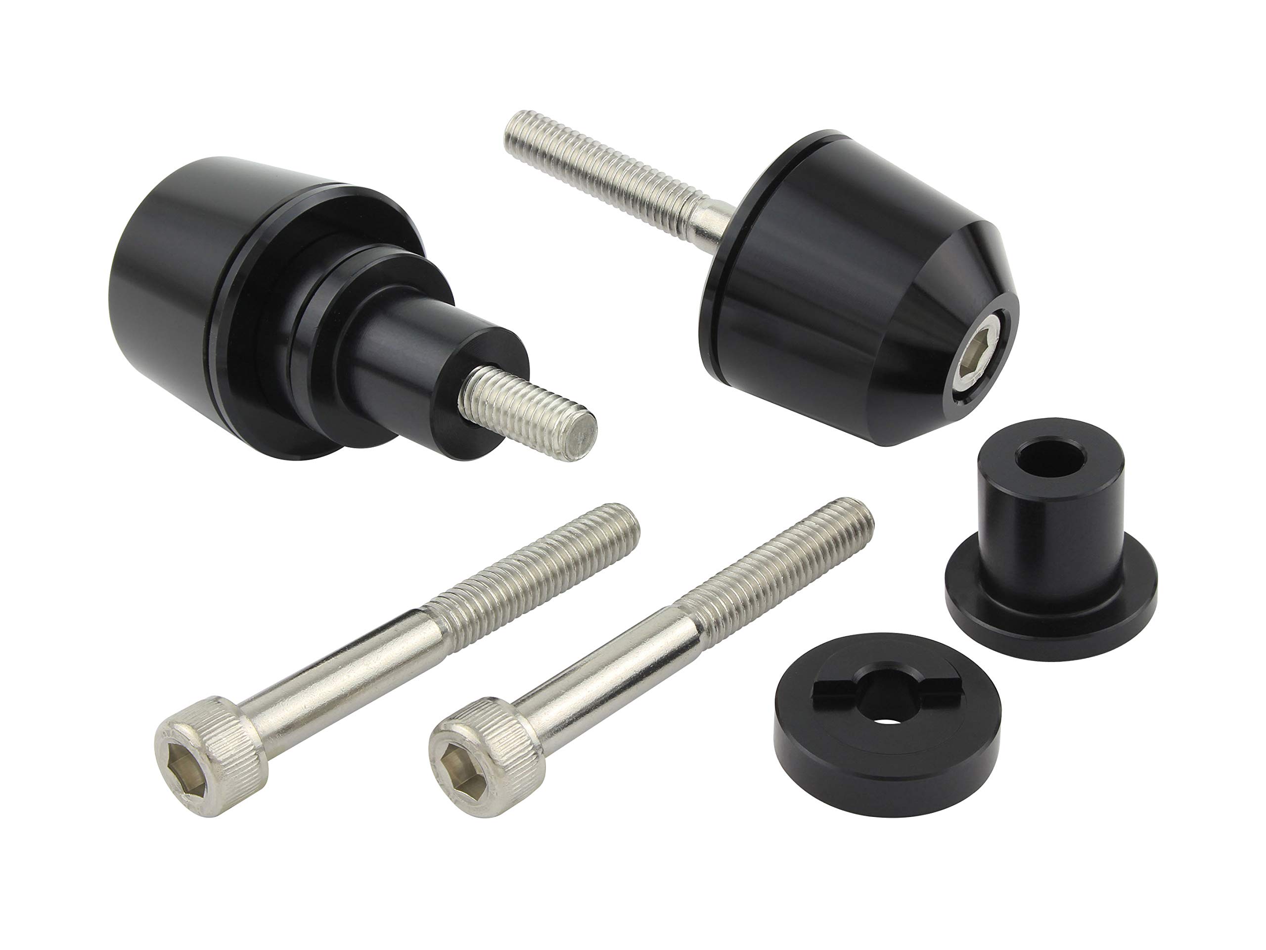 

POSH FAITH Мотоциклетные принадлежности Торцевые грузики руля Цельные Торцевые грузики руля Оригинальный руль Kawasaki Тип M6 (Внешний диаметр 29.мм) NINJA H2-SX и другие Черный