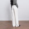Sancai 2026 Spring High-Waist Straight Leg White Jeans