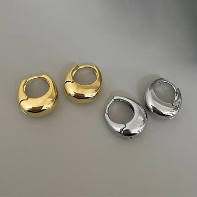 Gold Plated Korean Geometric Fashion High-end Simple Earring For Women French Earrings Valentine's Day Anniversary Gifts