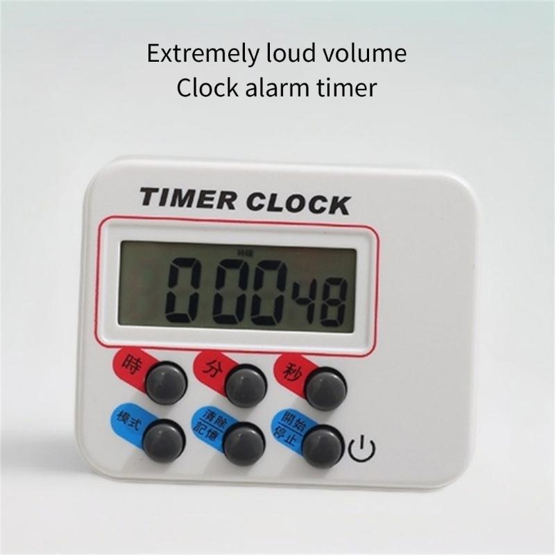 Plastic Count Down Timer For Home Baking Plastic Body Digital Kitchen Timer With Magnetic Backing Accurate Clock