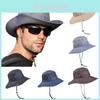 Chapéu Balde Masculino Outdoor À Prova de Vento Com Aba de Botão Perfeito Para Pesca e Caminhada