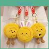 Plush Rabbit Mooncake Pendant With Keychain For Kids And Bag Decor