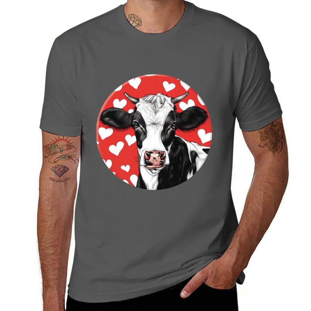 Cow Heart Lover Tshirt Sun Block Outdoor Tshirt