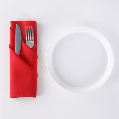 Tovagliolo in Tessuto con Bordo in Pizzo Riutilizzabile Quadrato Tovagliolo Tessuto Eventi all'Aperto Matrimoni Feste Banchetti Buffet Arredamento per la Casa