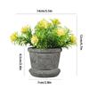 1PC Artificial Bonsai Table Ornaments Flowers Potted Fake Plants Alphabet Pots Desktop Decoration