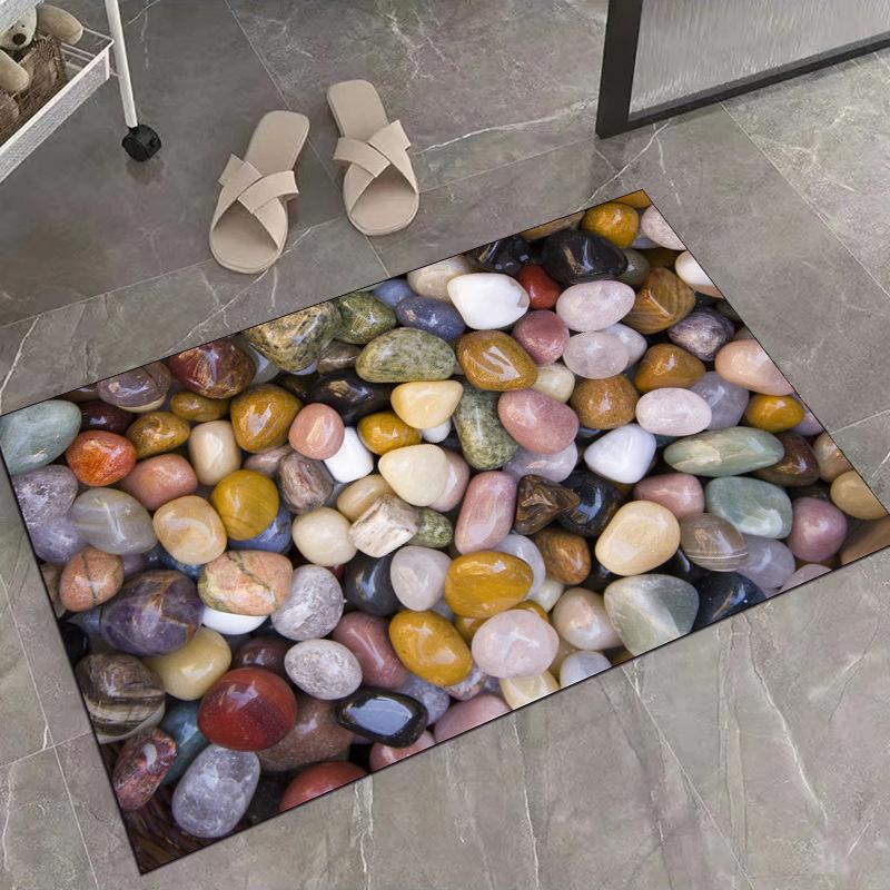 3D Carpet Bathroom Anti Slip Quick Drying Foot Mat Entrance Stain Resistant and Easy To Maintain Foot Mat